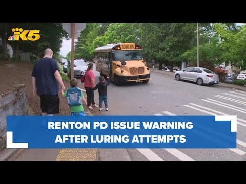 Renton police warn parents after multiple suspected luring attempts