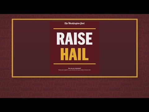 The Washington Post cheers on the Commanders with 'Raise Hail' rally!