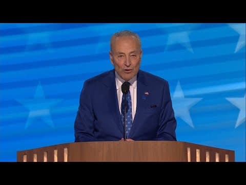 Senate leader Schumer backs Harris to win in November | DNC 2024