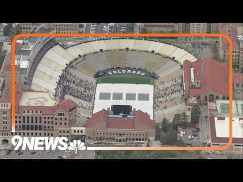 Timelapse of CU's 2024 graduation at Folsom Field