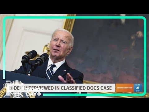 Biden voluntarily interviewed over handling of classified documents