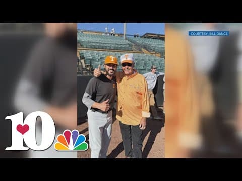 Fishing celebrity Bill Dance throws first pitch for UT Baseball's exhibition game in Jackson