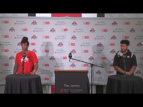 Cody Simon, Steele Chambers postgame interview | Ohio State-Maryland