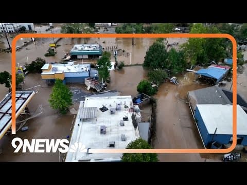 Drone video shows flooding in North Carolina