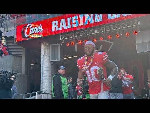 Ohio State football seniors honored before Michigan game