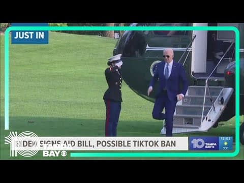 President Biden signs foreign aid bill, possible TikTok ban