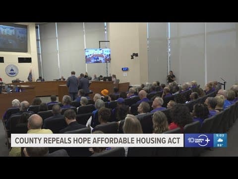 Hillsborough County commissioners vote to repeal HOPE Affordable Housing Act