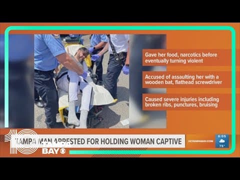 Tampa man arrested after holding woman captive for months, officials say