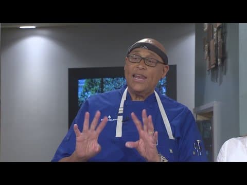 Chef Kevin Belton in the WWLTV kitchen cooking up carrot dishes