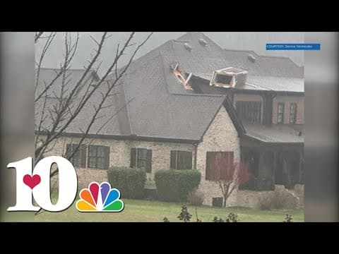 Aftermath of severe storms that moved through East Tennessee