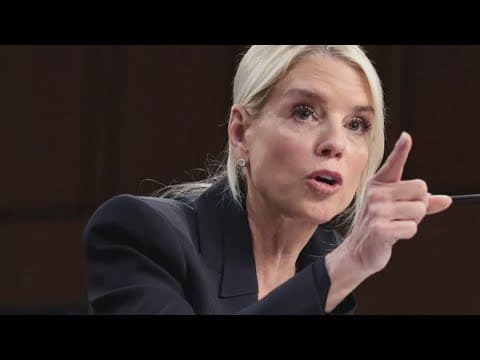 U.S. Attorney General Pam Bondi speaks in Tampa