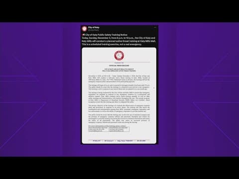 'Not a real emergency' | Here's why you could see police at Katy Mills Mall tonight