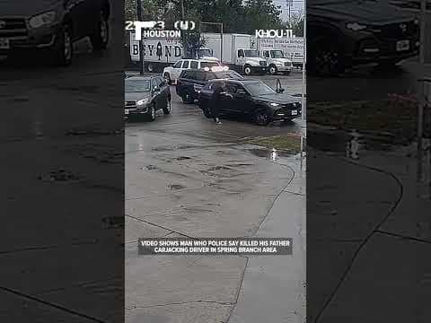 Man who police said killed his father seen carjacking driver in Spring Branch area #shorts