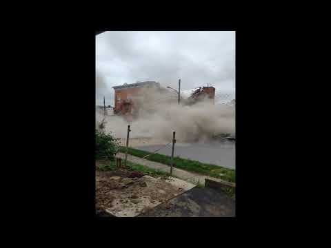 Video shows moment building collapsed in near east Columbus