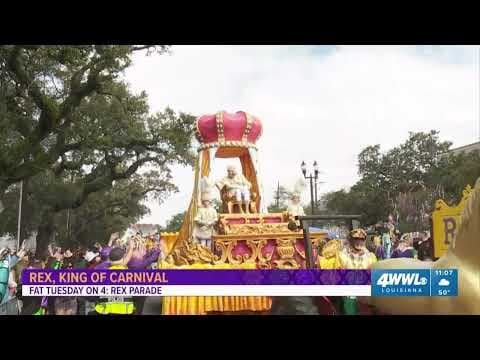 Rex, King of Carnival rolls Uptown