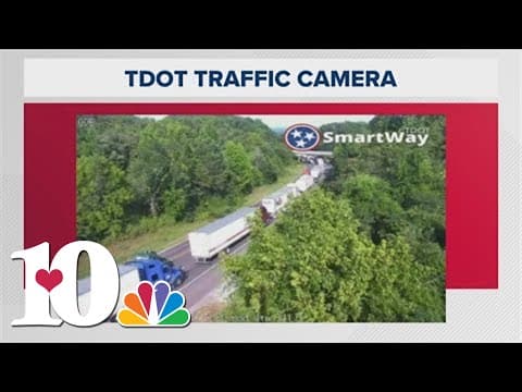 Fire crews on scene working brush fires on I-40 East in Roane County