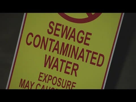 Urban runoff from Tijuana River due to rainstorm causing problem for Imperial Beach