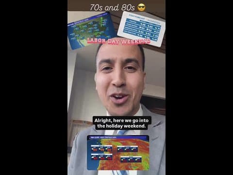 Warm and mainly dry Labor Day weekend