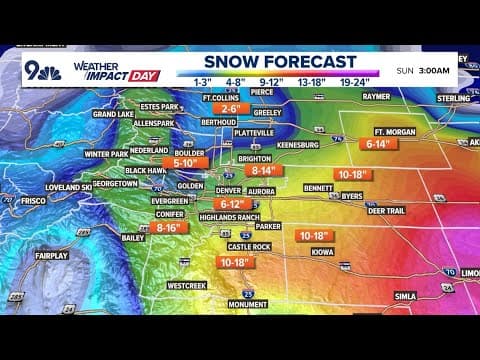 Extended forecast | Major winter storm moving into Colorado