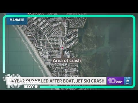 Teen killed after boat, Jet Ski crash into each other on Bradenton waters