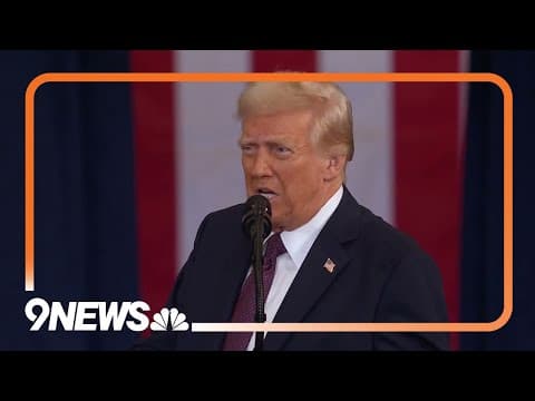 'We will plant a flag on Mars': Donald Trump gives inauguration address