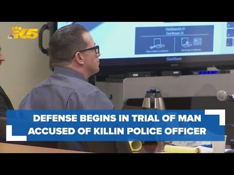 Defense begins in trial of man charged with killing Everett Officer Dan Rocha