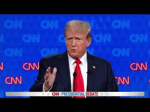 Former President Trump discusses proposed tax cuts, COVID-19 deaths | CNN Presidential Debate 2024