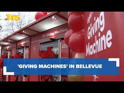 'Giving Machines' in Bellevue offer unique way to support global charities