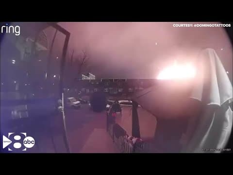 WATCH: Ring camera captures the moment a small plane crashes in Philadelphia