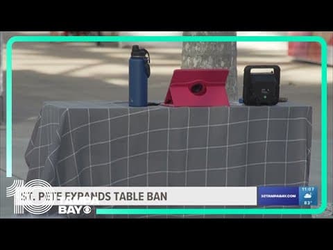 St. Petersburg votes to expand ban on unpermitted tables on sidewalks