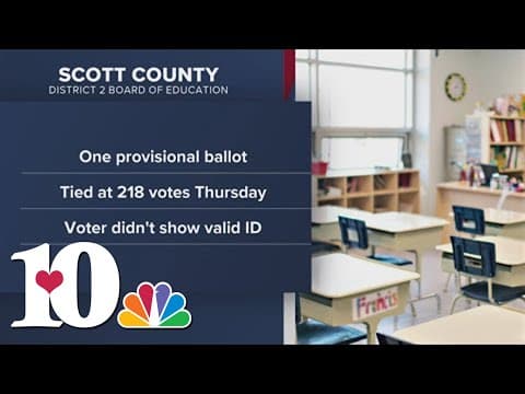 Provisional ballot shows initial tie in Scott Co. race