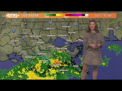 New Orleans Weather: Rain ending by Saturday afternoon, cooler air returning tonight