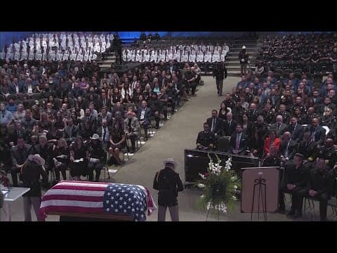 Family, friends say goodbye to HCSO deputy killed in crash on Grand Parkway