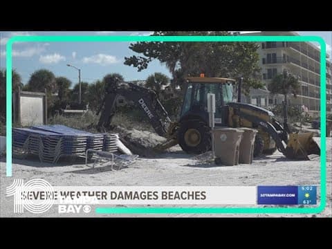 Millions of dollars worth of dune repair work washed away in Pinellas County after Gulf storm