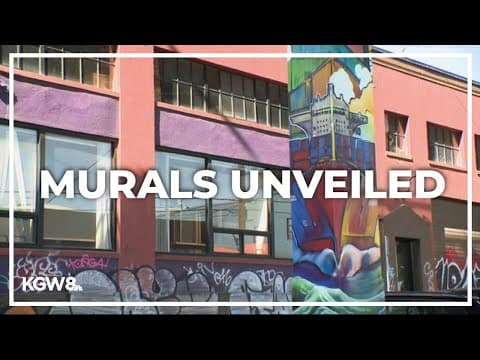 Portland's Central Eastside celebrates new 'Avenue of Murals' beneath Hawthorne Bridge overpass