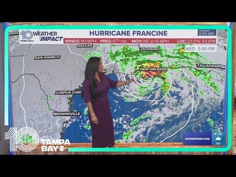 Tracking the Tropics: Hurricane Francine to make landfall in Louisiana tonight