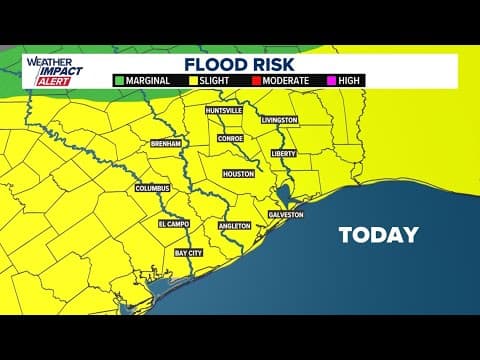 Live Radar: Another round of heavy rain expected today with high-water spots possible