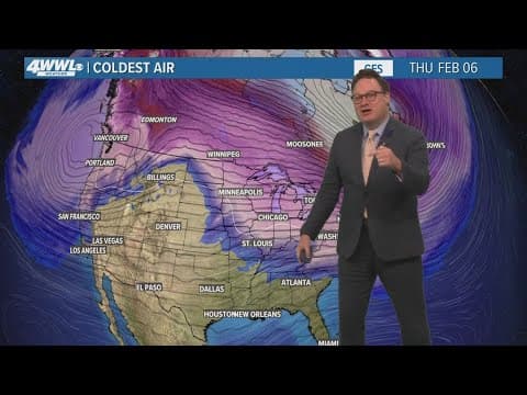 New Orleans: Mild this week, morning storms Friday