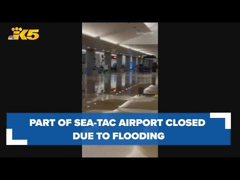 Part of Sea-Tac Airport closed due to flooding