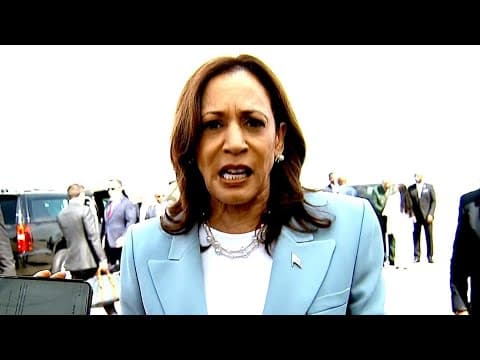 Vice President Kamala Harris arrives in Atlanta, makes statement on Israel's right to defend itself