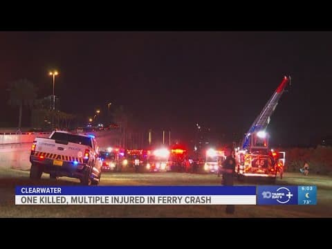 1 killed, multiple injured in ferry crash in Clearwater