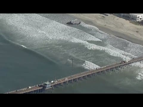 Maintenance work underway on Imperial Beach Pier