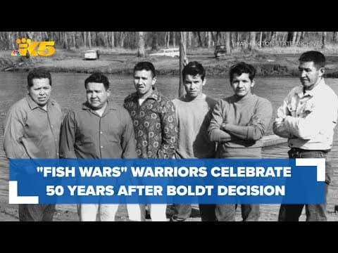 'Fish Wars' warriors celebrate 50 years after historic court ruling gave Washington tribes fishing r