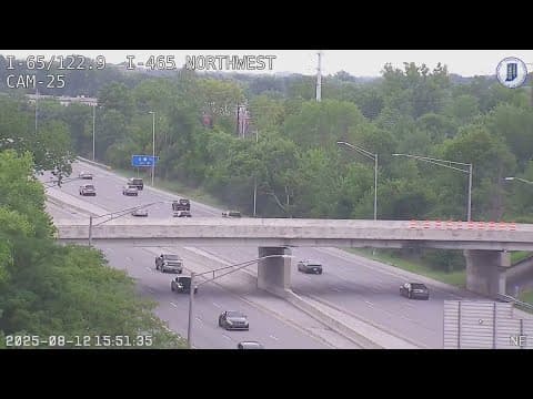 Lafayette Road bridge over I-465 closed on Indy's northwest side
