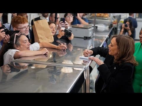 Kamala Harris stops by deli in Philadelphia