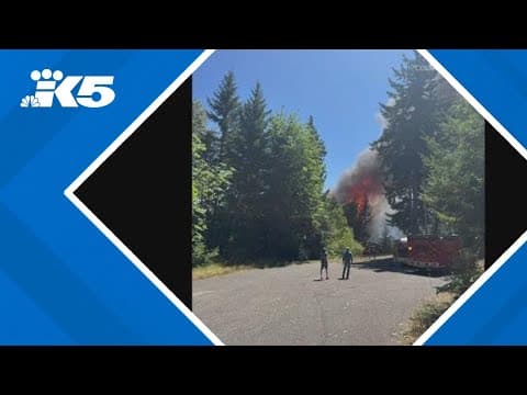 Evacuation ordered as fire spreads in Brinnon, Jefferson County