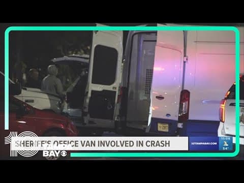 2 prisoners hurt after Pinellas County Sheriff's Office transport van crashes