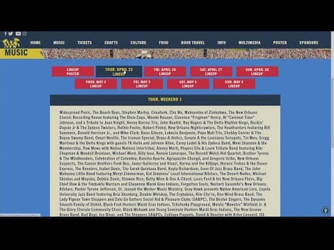 Jazz Fest releases daily lineup