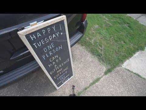 The Nightcap: Maryland dad uses chalkboard to inspire