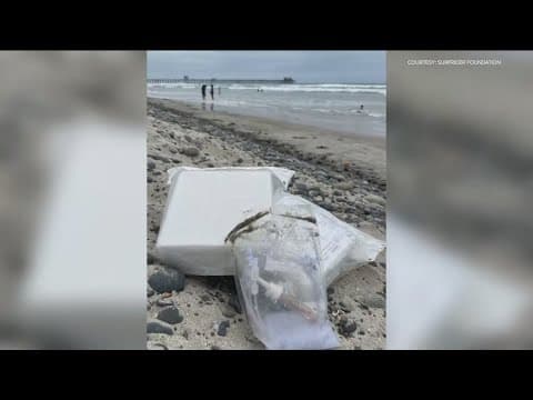 Medical waste washes to shore in Oceanside